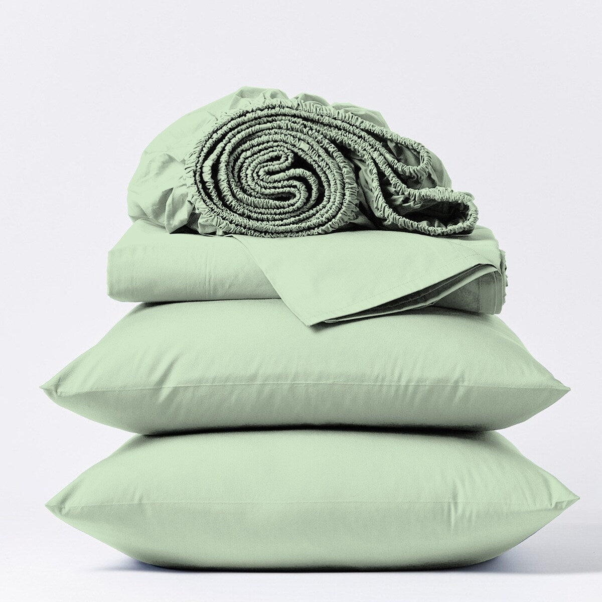 Parure de draps en percale ultra-douce 100 % coton à fibres longues Purity Home 400 fils/cm²