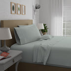 Parure de draps en percale ultra-douce 100 % coton à fibres longues Purity Home 400 fils/cm²