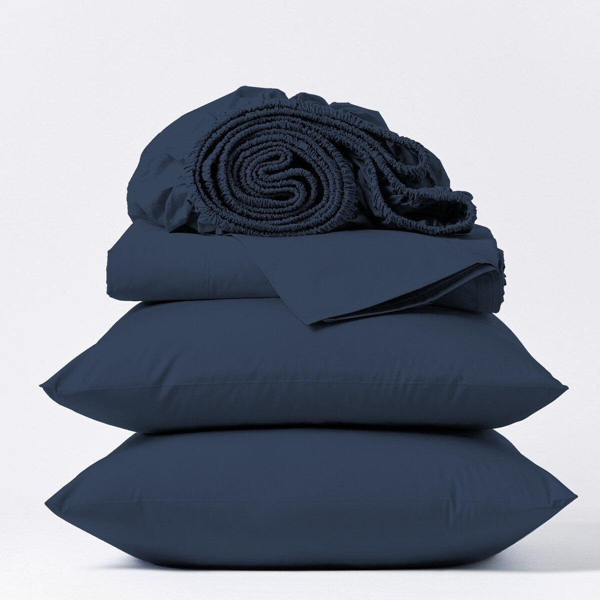 Parure de draps en percale ultra-douce 100 % coton à fibres longues Purity Home 400 fils/cm²