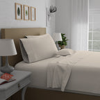 Parure de draps en percale ultra-douce 100 % coton à fibres longues Purity Home 400 fils/cm²