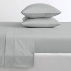Parure de draps en percale ultra-douce 100 % coton à fibres longues Purity Home 400 fils/cm²