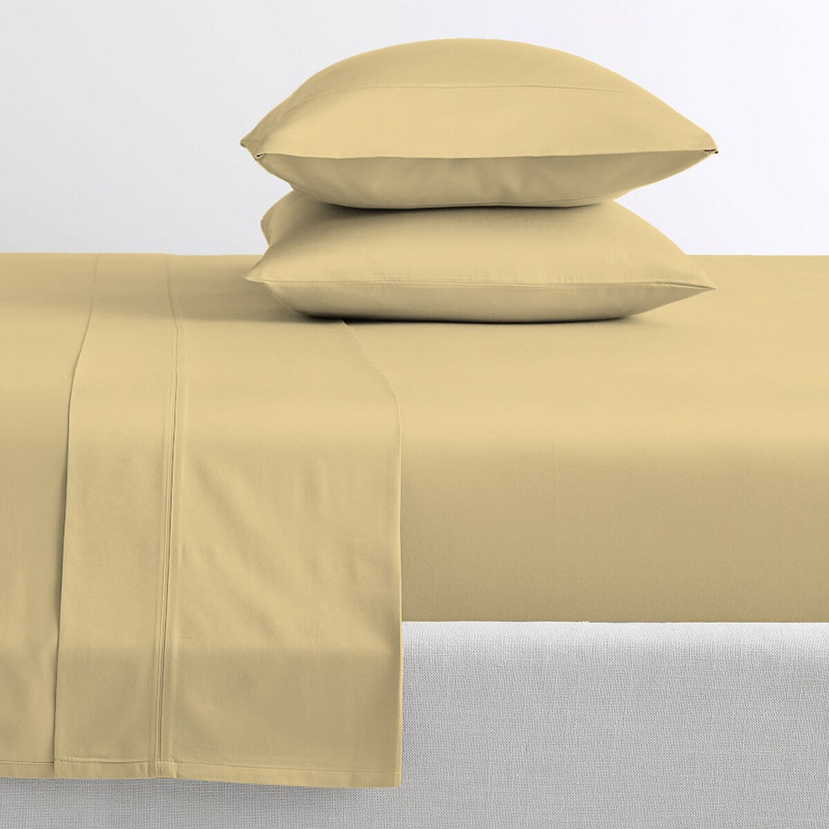 Parure de draps en percale ultra-douce 100 % coton à fibres longues Purity Home 400 fils/cm²