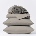 Parure de draps Purity Home 400 fils 100 % coton satiné ultra doux et soyeux