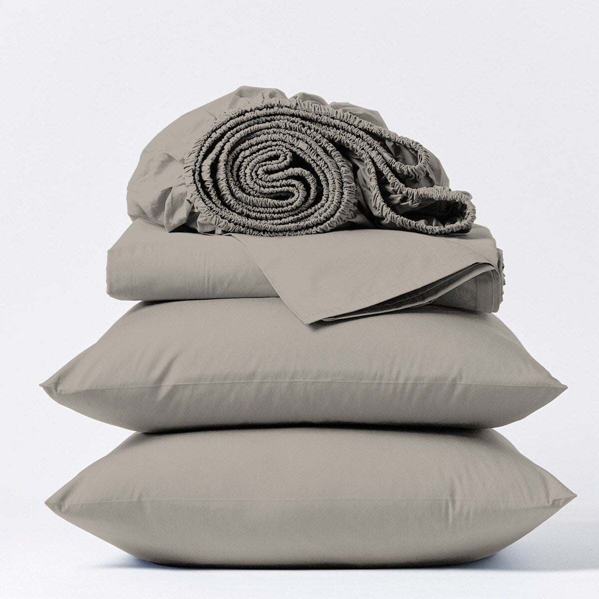 Parure de draps Purity Home 400 fils 100 % coton satiné ultra doux et soyeux