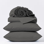 Parure de draps Purity Home 400 fils 100 % coton satiné ultra doux et soyeux