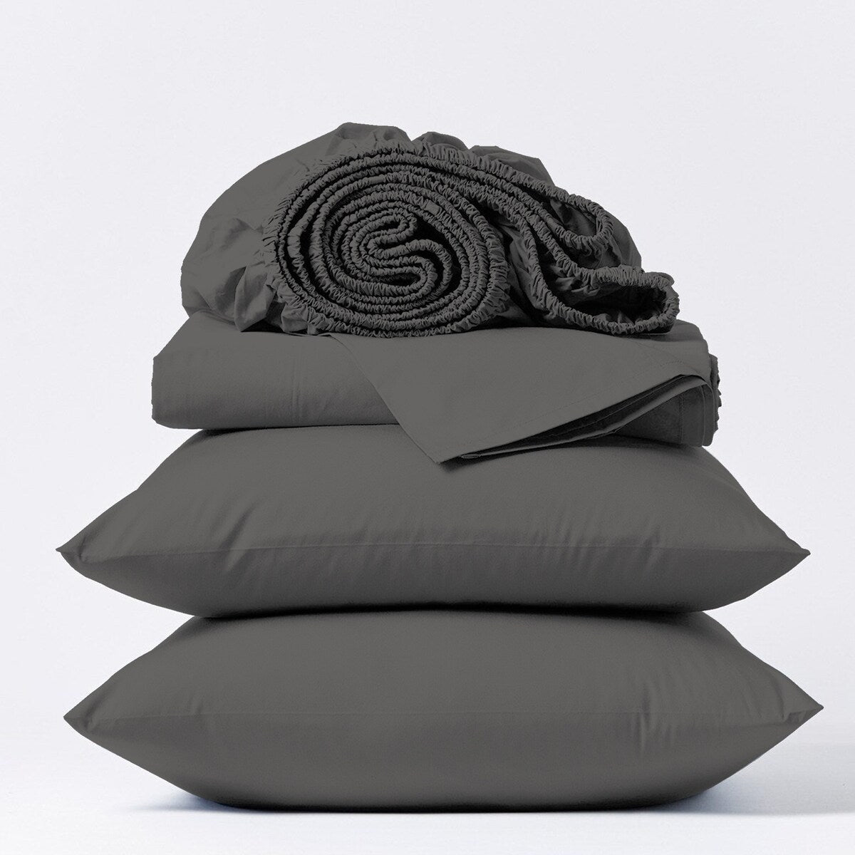 Parure de draps Purity Home 400 fils 100 % coton satiné ultra doux et soyeux