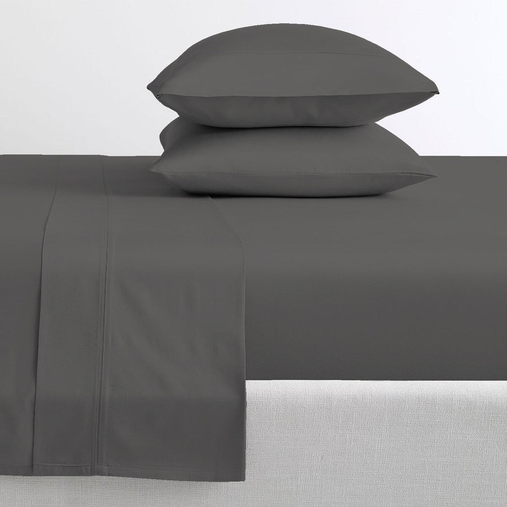 Parure de draps Purity Home 400 fils 100 % coton satiné ultra doux et soyeux