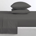 Parure de draps Purity Home 400 fils 100 % coton satiné ultra doux et soyeux