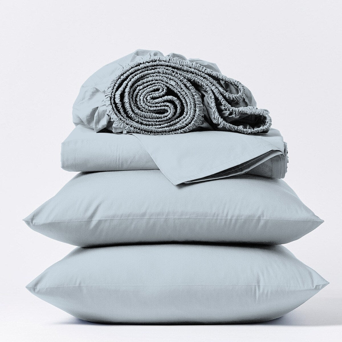 Parure de draps Purity Home 400 fils 100 % coton satiné ultra doux et soyeux