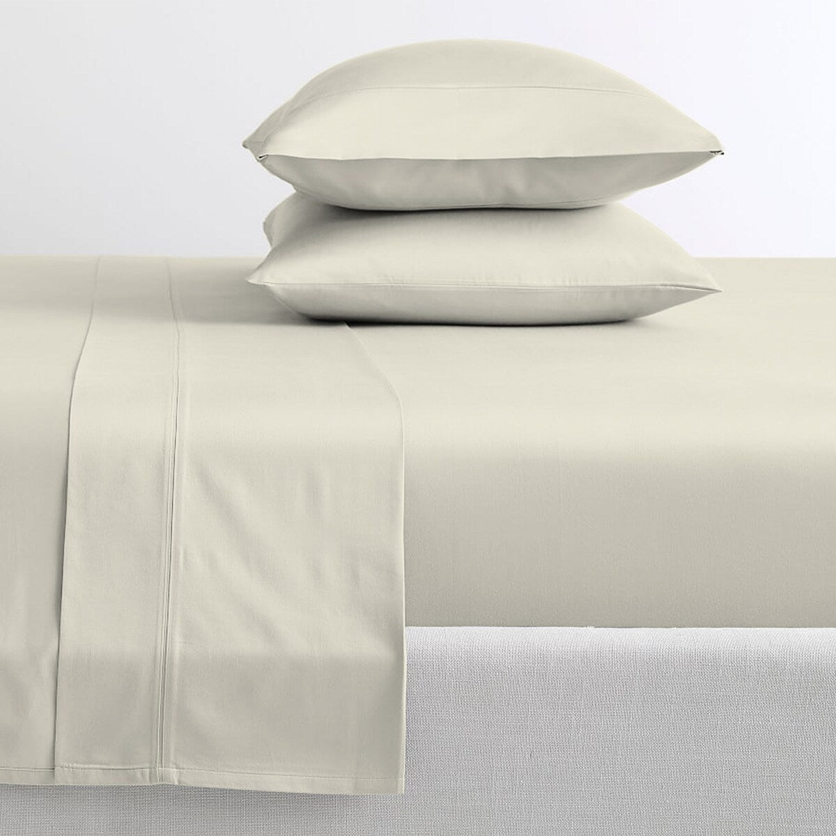 Parure de draps Purity Home 400 fils 100 % coton satiné ultra doux et soyeux