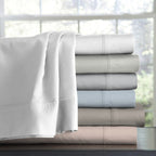 Parure de draps Purity Home 400 fils 100 % coton satiné ultra doux et soyeux