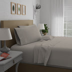 Parure de draps Purity Home 400 fils 100 % coton satiné ultra doux et soyeux