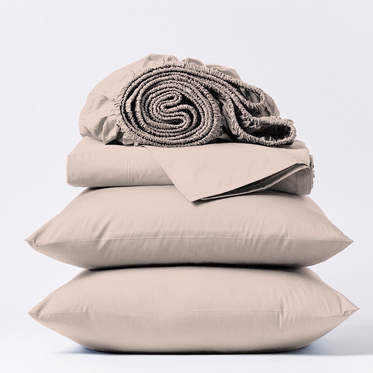 Parure de draps Purity Home 400 fils 100 % coton satiné ultra doux et soyeux