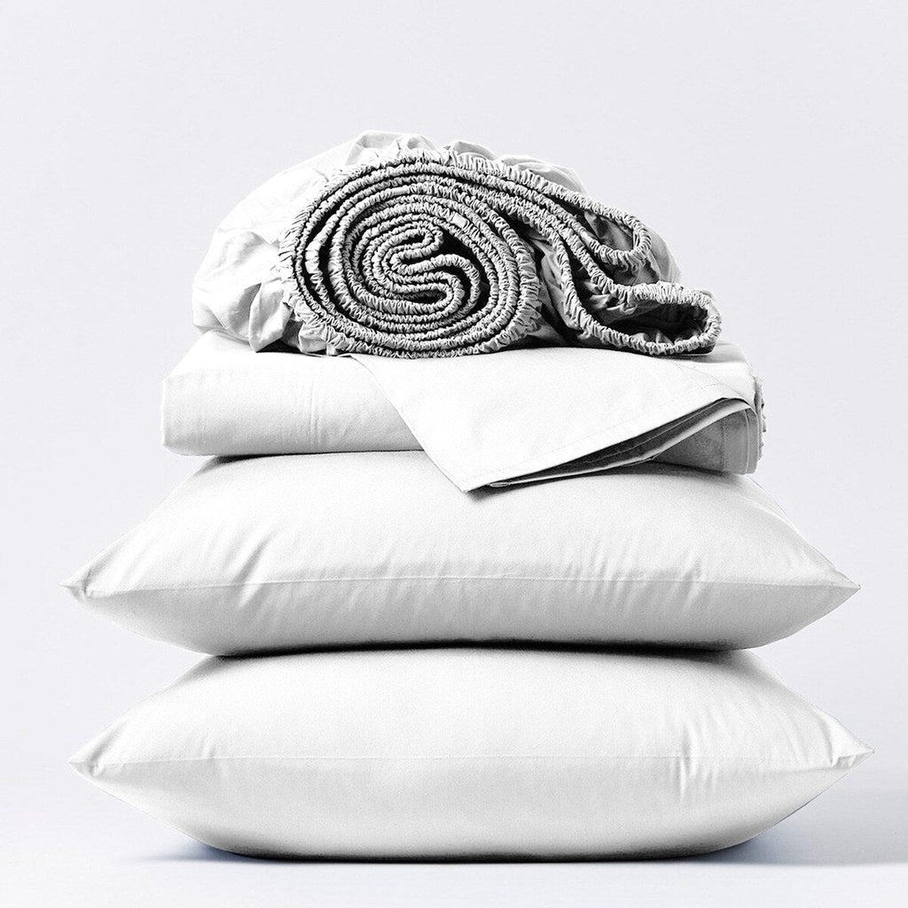 Parure de draps Purity Home 400 fils 100 % coton satiné ultra doux et soyeux
