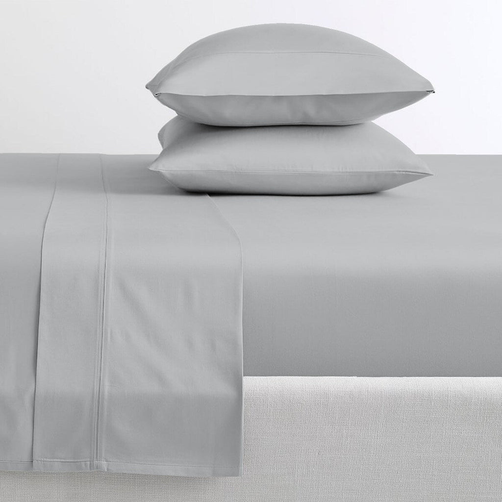 Parure de draps Purity Home 400 fils 100 % coton satiné ultra doux et soyeux