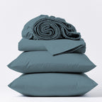 Parure de draps Purity Home 400 fils 100 % coton satiné ultra doux et soyeux