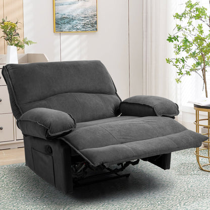 Fauteuil inclinable avec coussin de massage et siège large