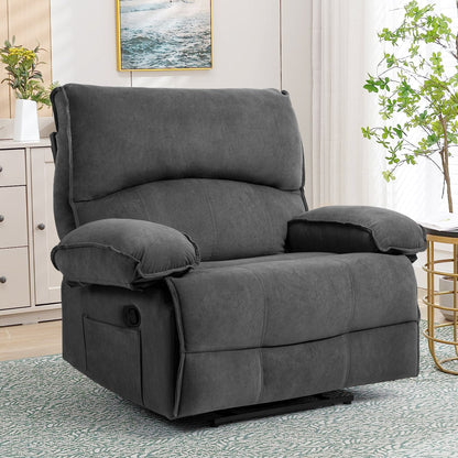 Fauteuil inclinable avec coussin de massage et siège large