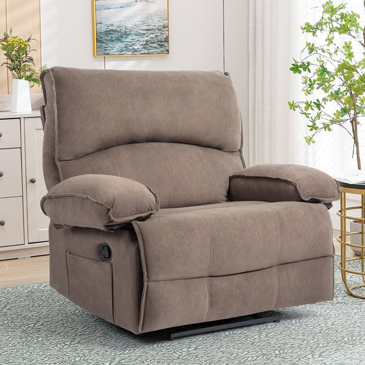 Fauteuil inclinable avec coussin de massage et siège large