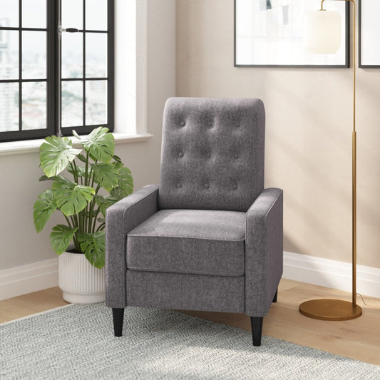 Fauteuil inclinable à dossier capitonné
