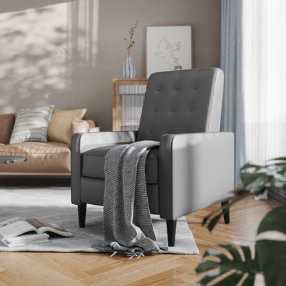 Fauteuil inclinable à dossier capitonné