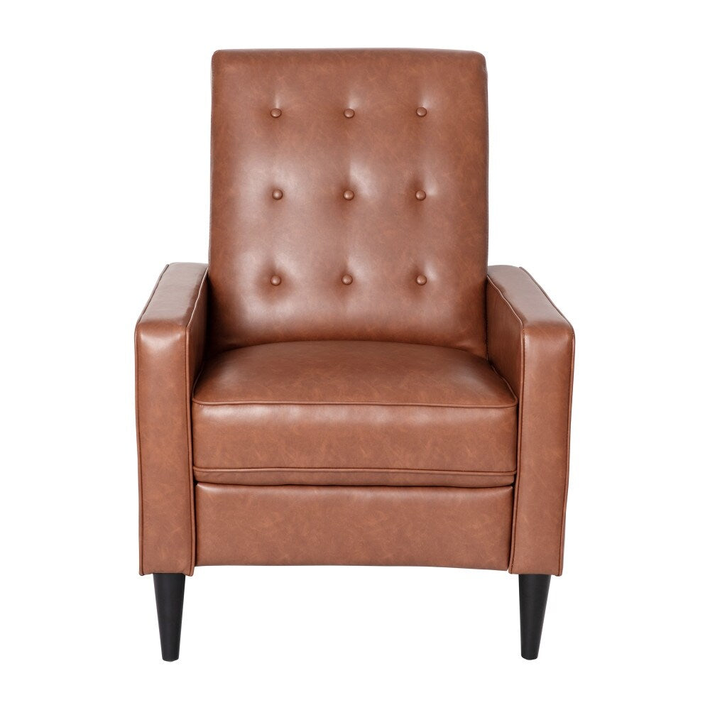 Fauteuil inclinable à dossier capitonné
