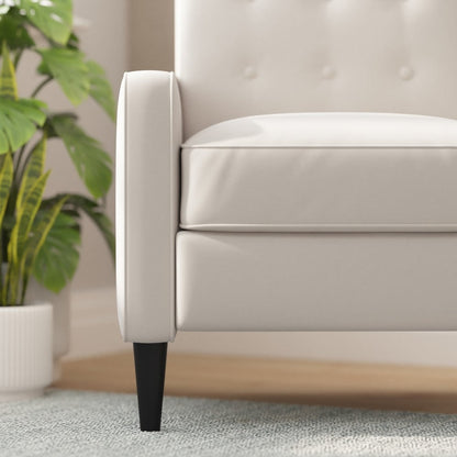 Fauteuil inclinable à dossier capitonné