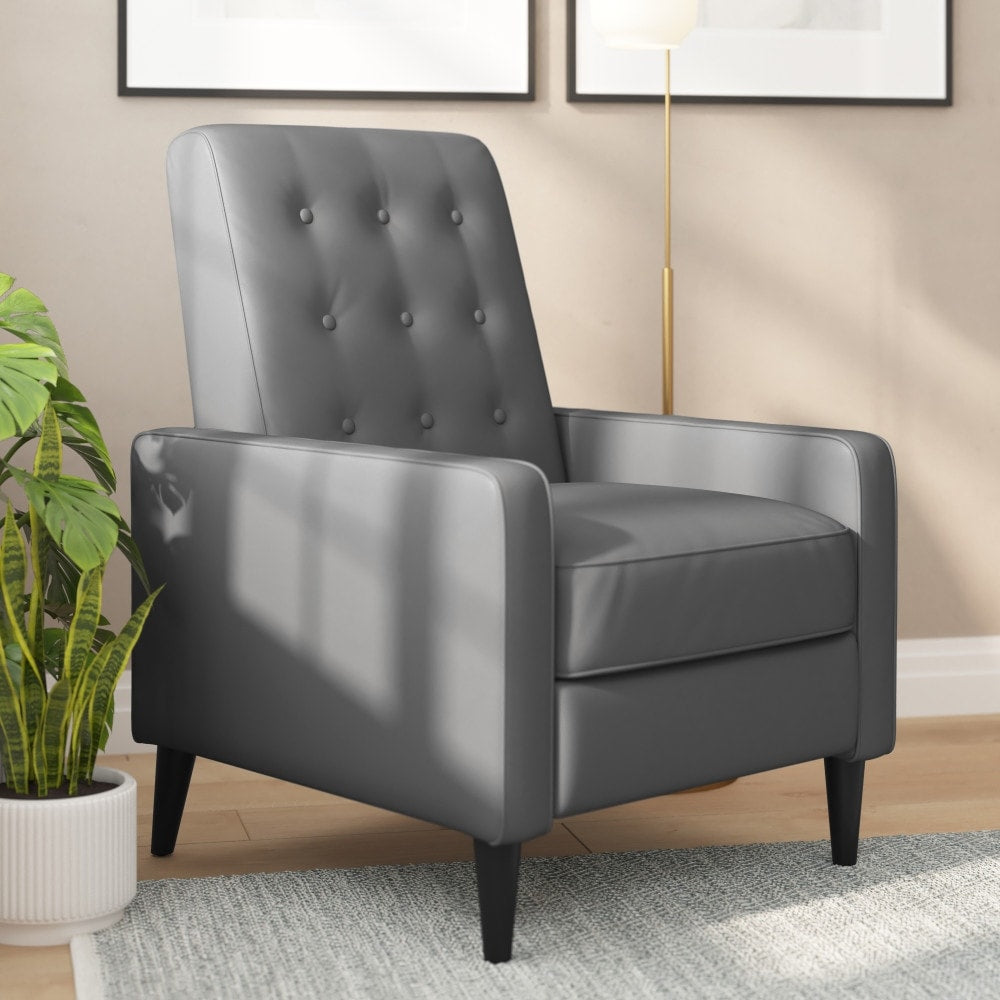 Fauteuil inclinable à dossier capitonné