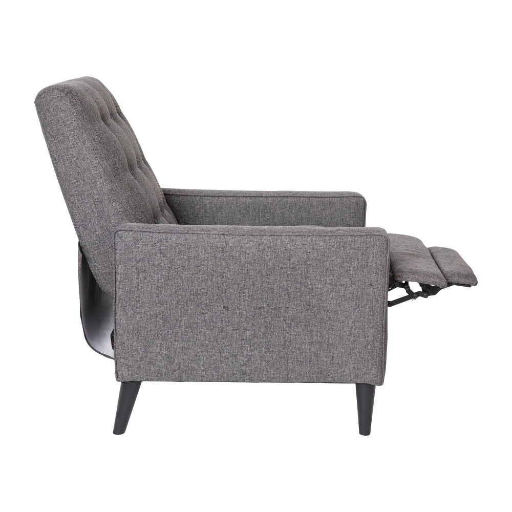 Fauteuil inclinable à dossier capitonné