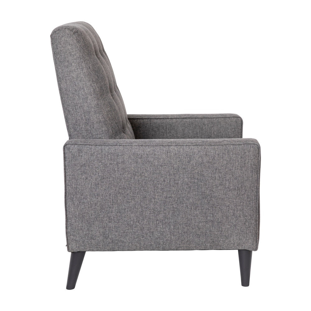 Fauteuil inclinable à dossier capitonné