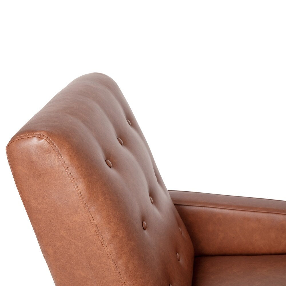 Fauteuil inclinable à dossier capitonné