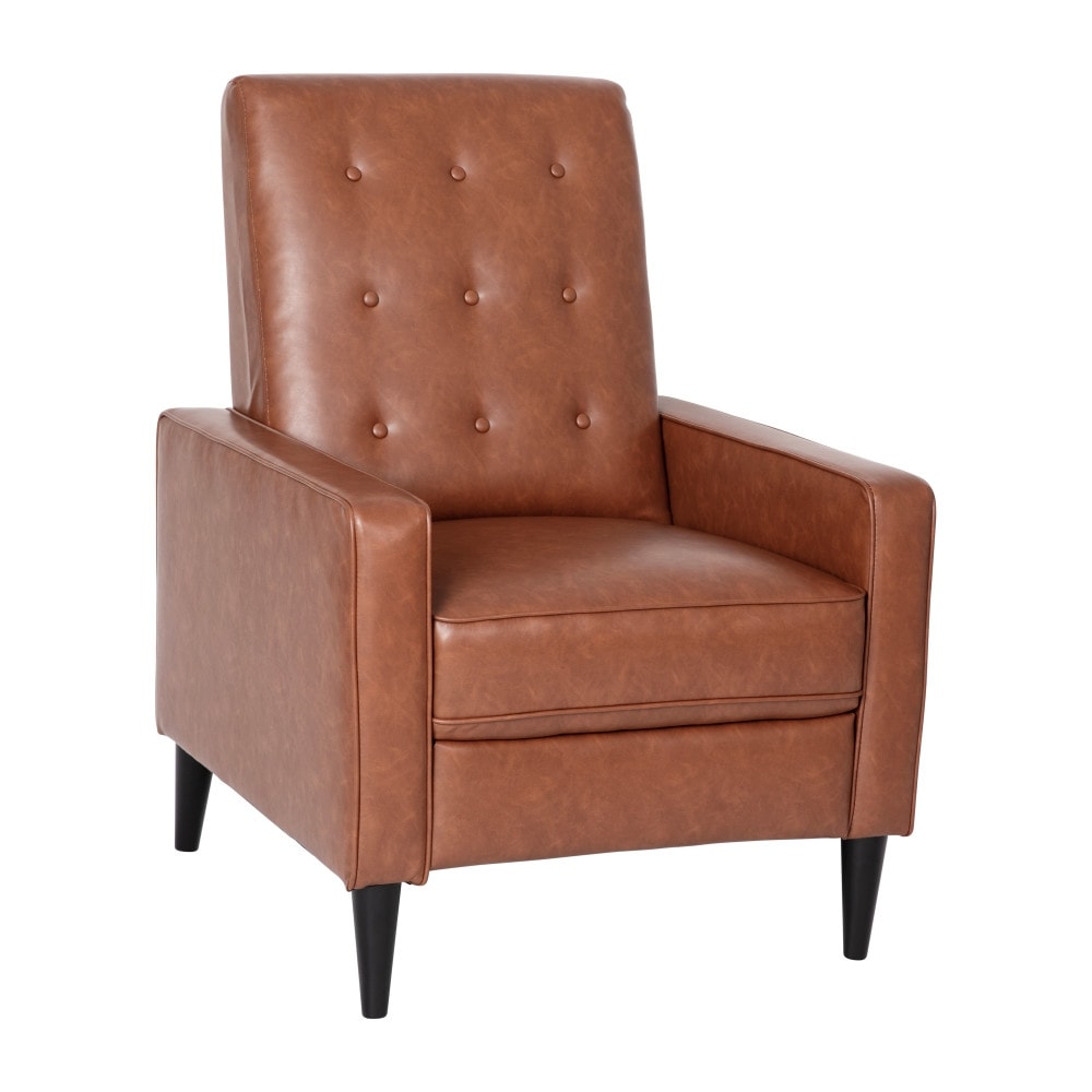 Fauteuil inclinable à dossier capitonné