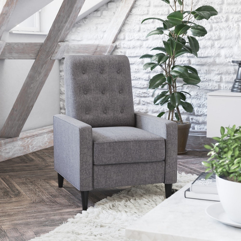 Fauteuil inclinable à dossier capitonné