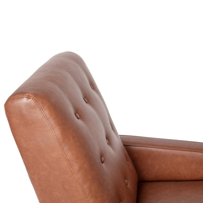 Fauteuil inclinable à dossier capitonné
