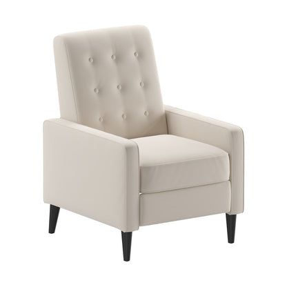 Fauteuil inclinable à dossier capitonné