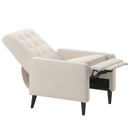 Fauteuil inclinable à dossier capitonné