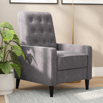 Fauteuil inclinable à dossier capitonné