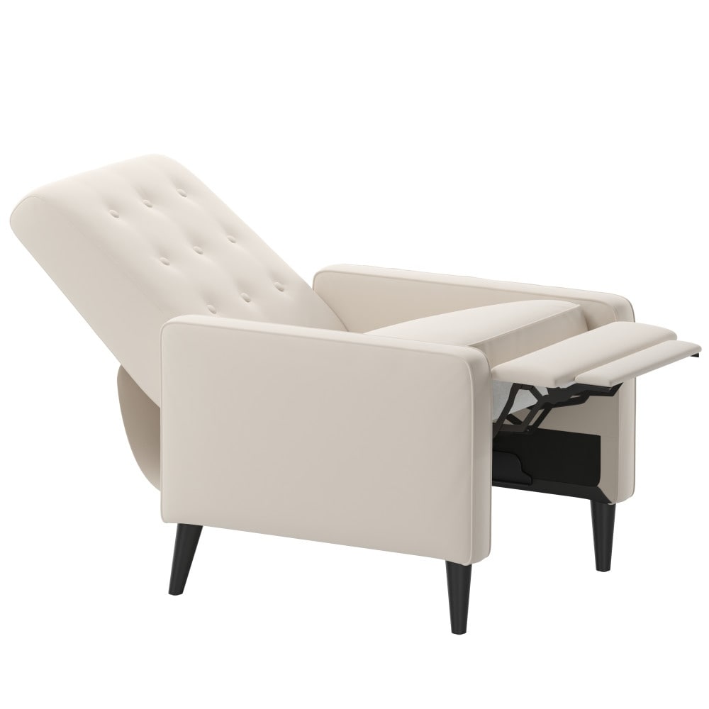 Fauteuil inclinable à dossier capitonné