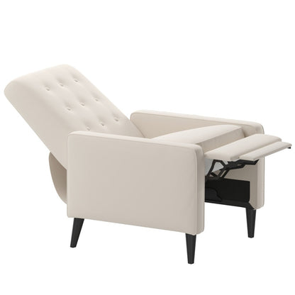 Fauteuil inclinable à dossier capitonné