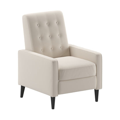 Fauteuil inclinable à dossier capitonné