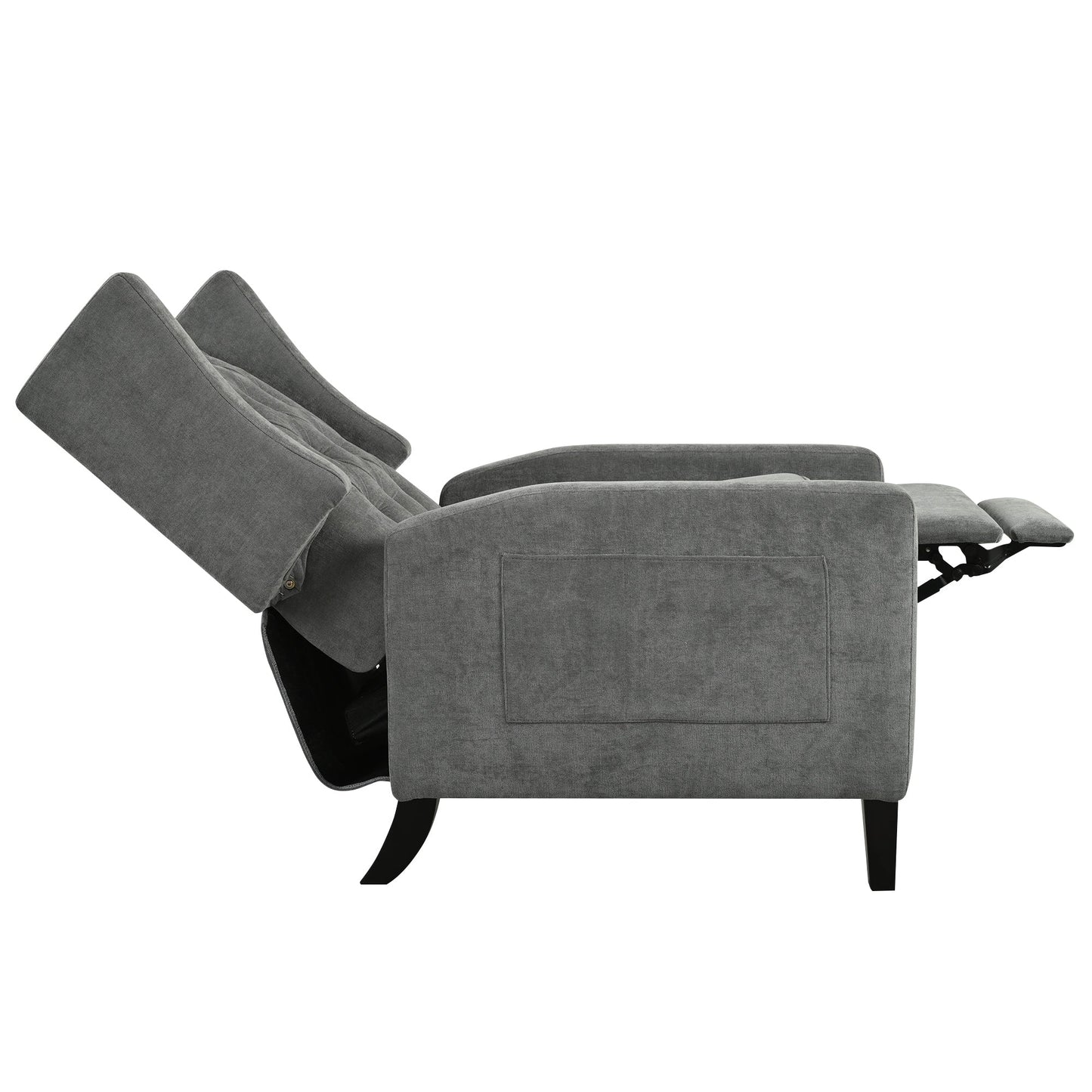 Fauteuil inclinable avec table d'appoint pliable et ports USB