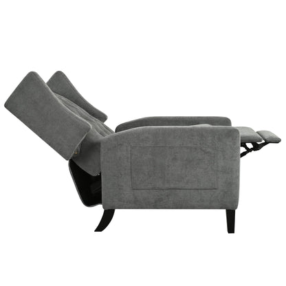Fauteuil inclinable avec table d'appoint pliable et ports USB