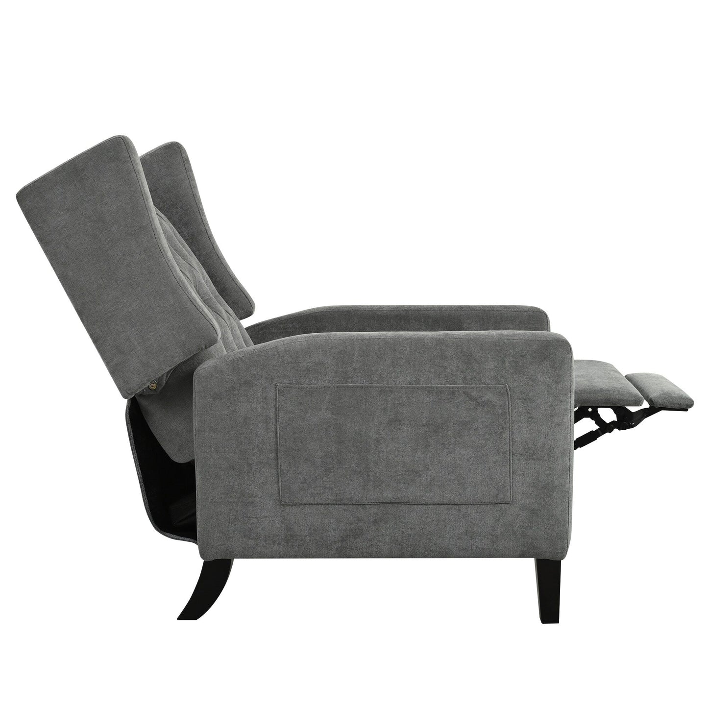 Fauteuil inclinable avec table d'appoint pliable et ports USB