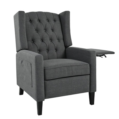 Fauteuil inclinable avec table d'appoint pliable et ports USB