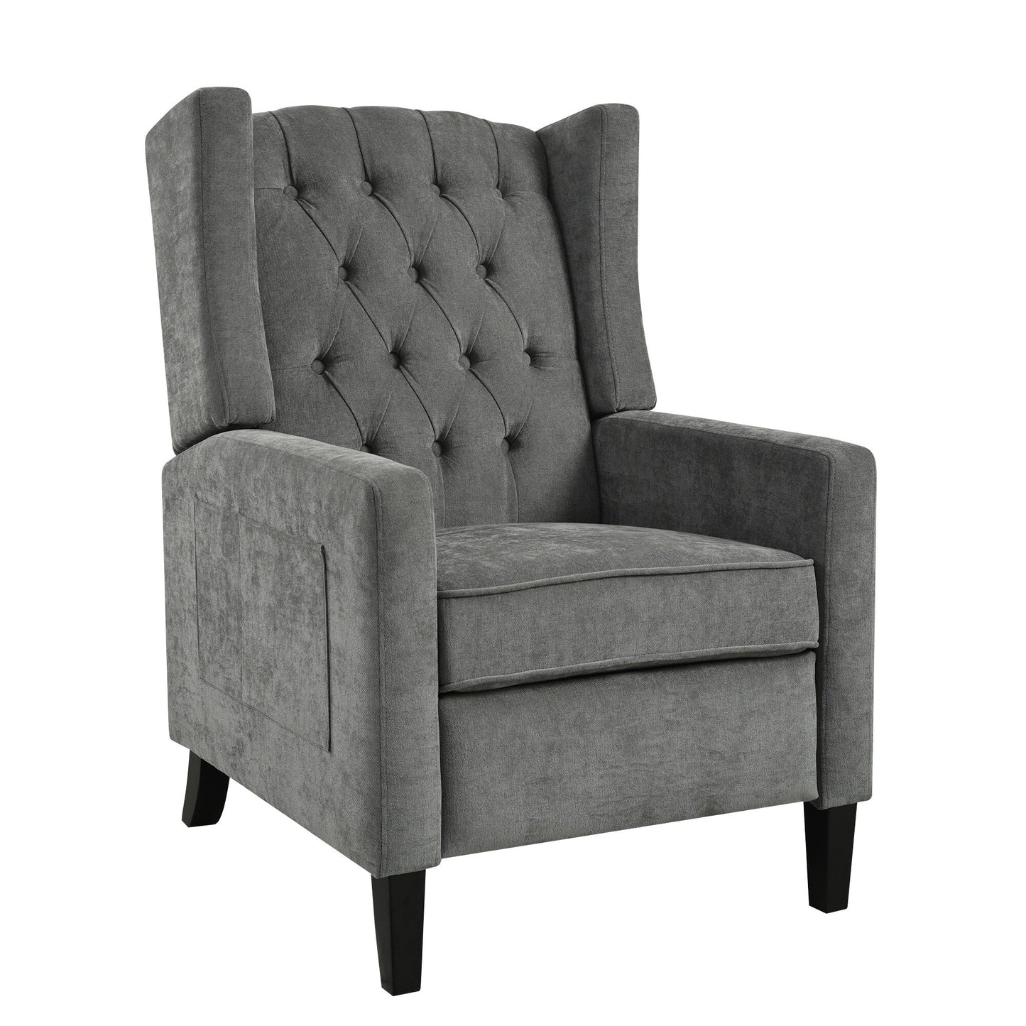Fauteuil inclinable avec table d'appoint pliable et ports USB