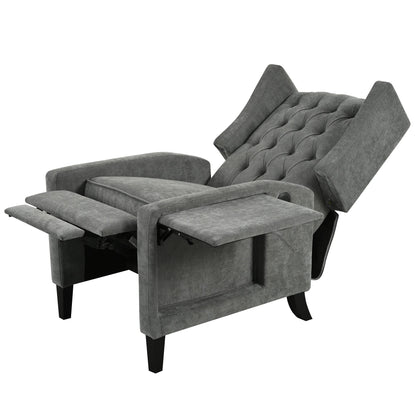 Fauteuil inclinable avec table d'appoint pliable et ports USB
