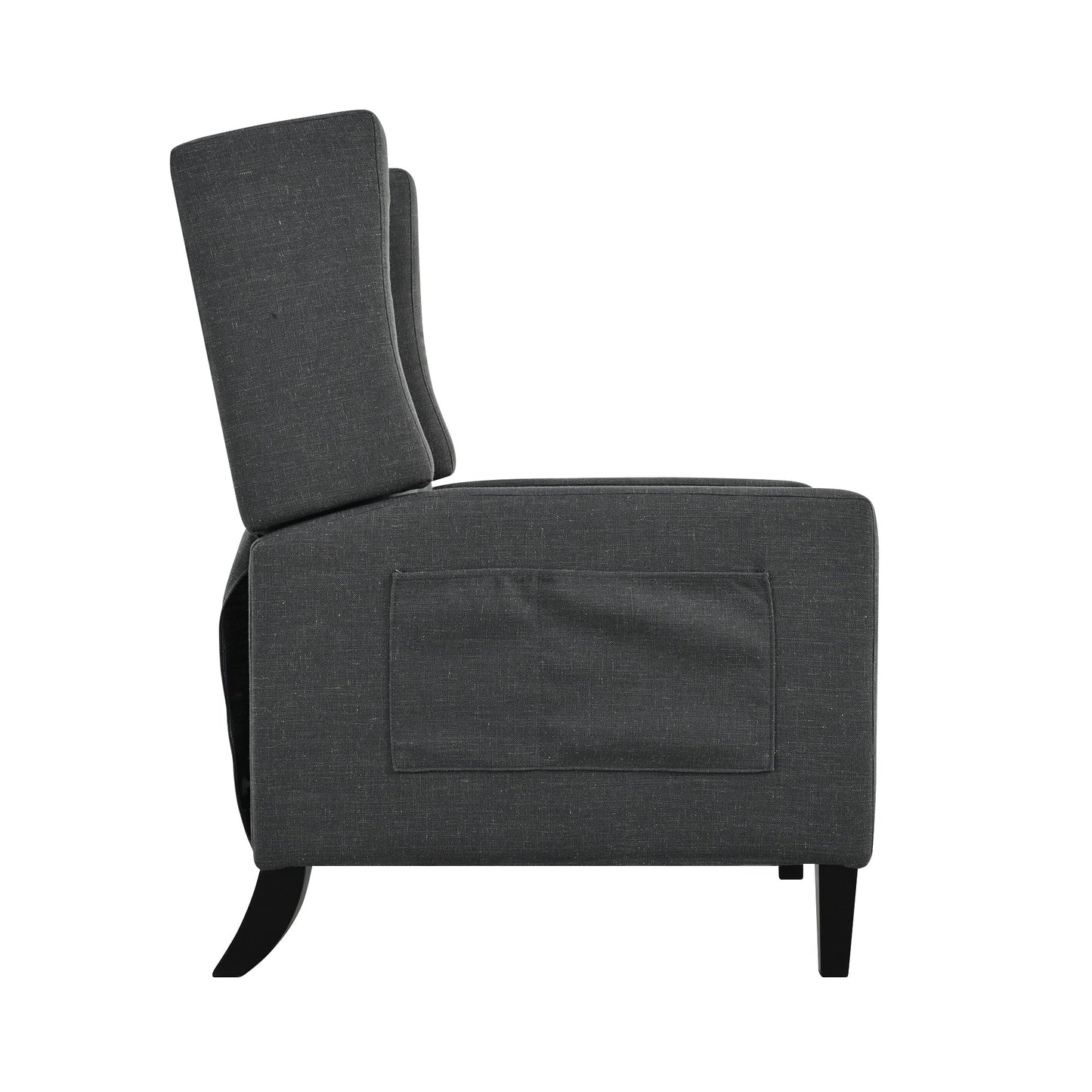 Fauteuil inclinable avec table d'appoint pliable et ports USB