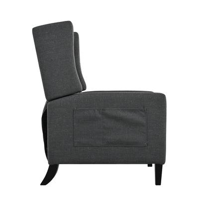 Fauteuil inclinable avec table d'appoint pliable et ports USB