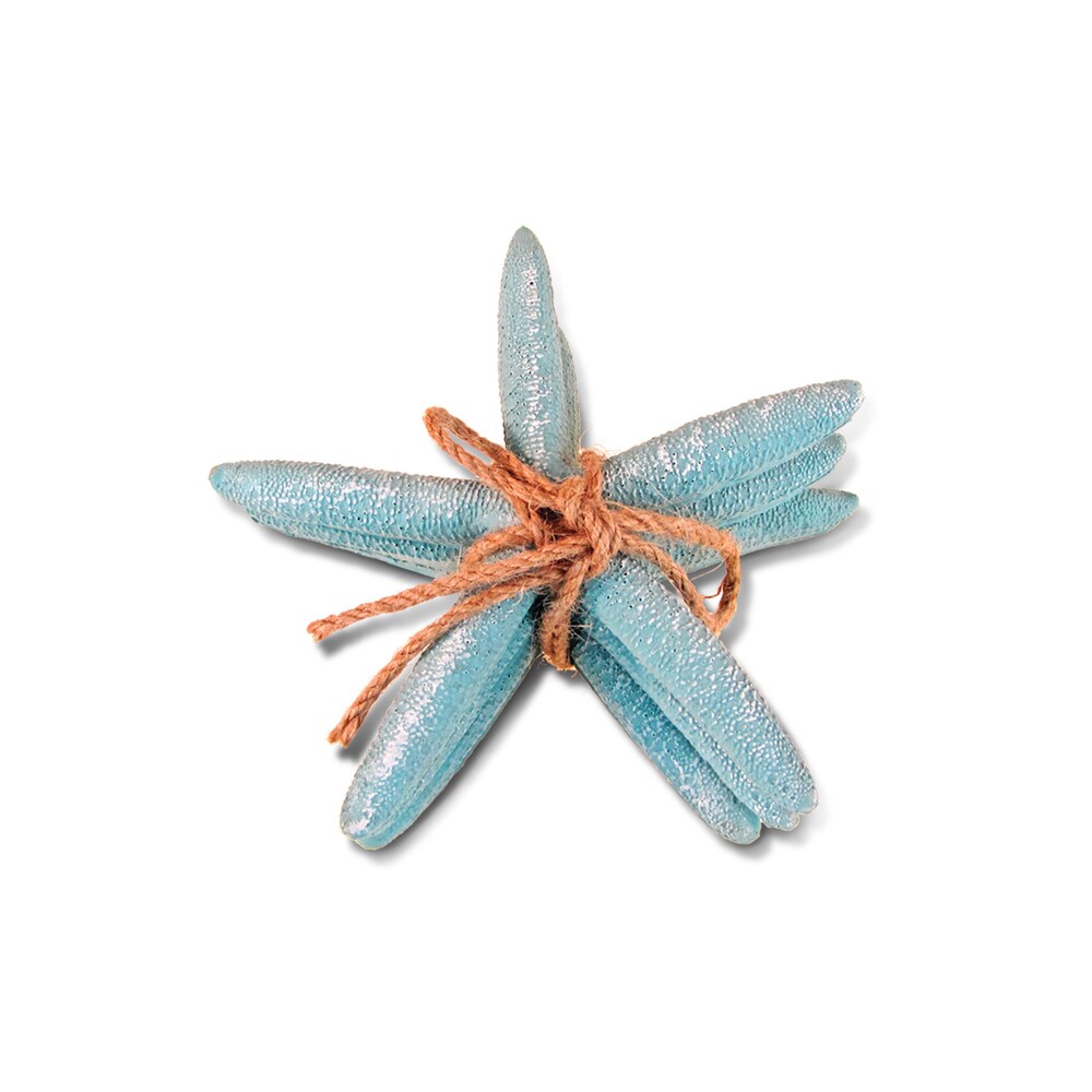 Puzzled Inc. Collection de décorations nautiques Étoile de mer en résine turquoise