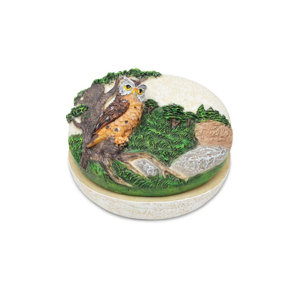 Coffret à bijoux sur le thème du hibou perplexe